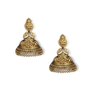 The Classic Temple Jhumkas - temple jewellery