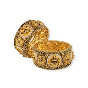 The Coin Motif Bangles - temple jewellery