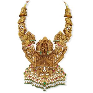 The Dramatic Temple Necklace - temple jewellery
