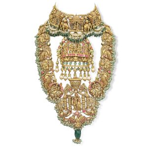 The Grand Layered Bridal Necklace - temple jewellery