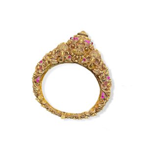 The Sculpted Goddess Kada - temple jewellery