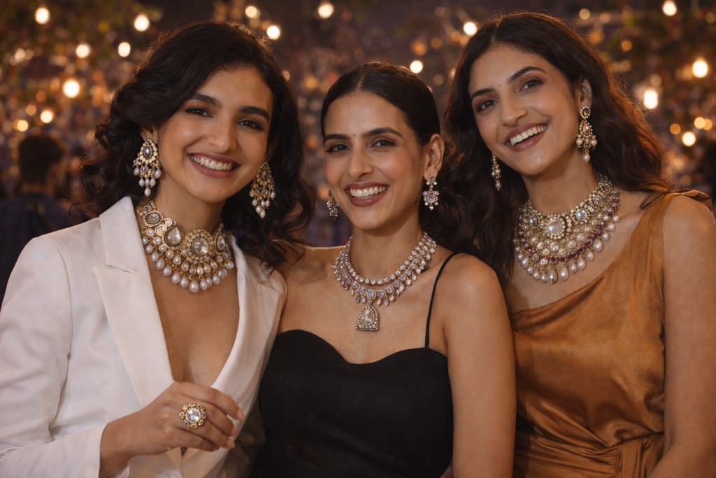 Polki continues to dominate because it balances raw diamond charm with meticulous craftsmanship.