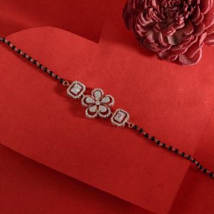 Floral bracelet style mangalsutra by MSKD Jewellers