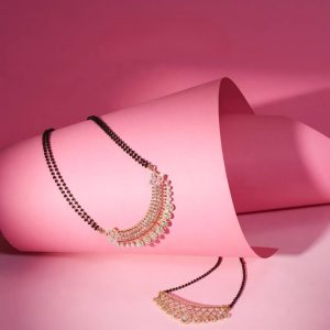 Layered diamond bridal mangalsutra by Keshavji Chhaganlal Jewellers