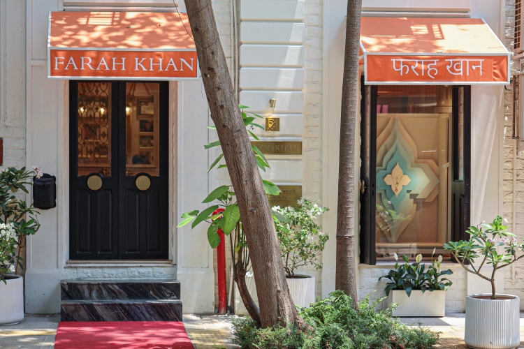 Farah Khan Ali inside her new flagship jewellery store in Mumbai’s Fort district