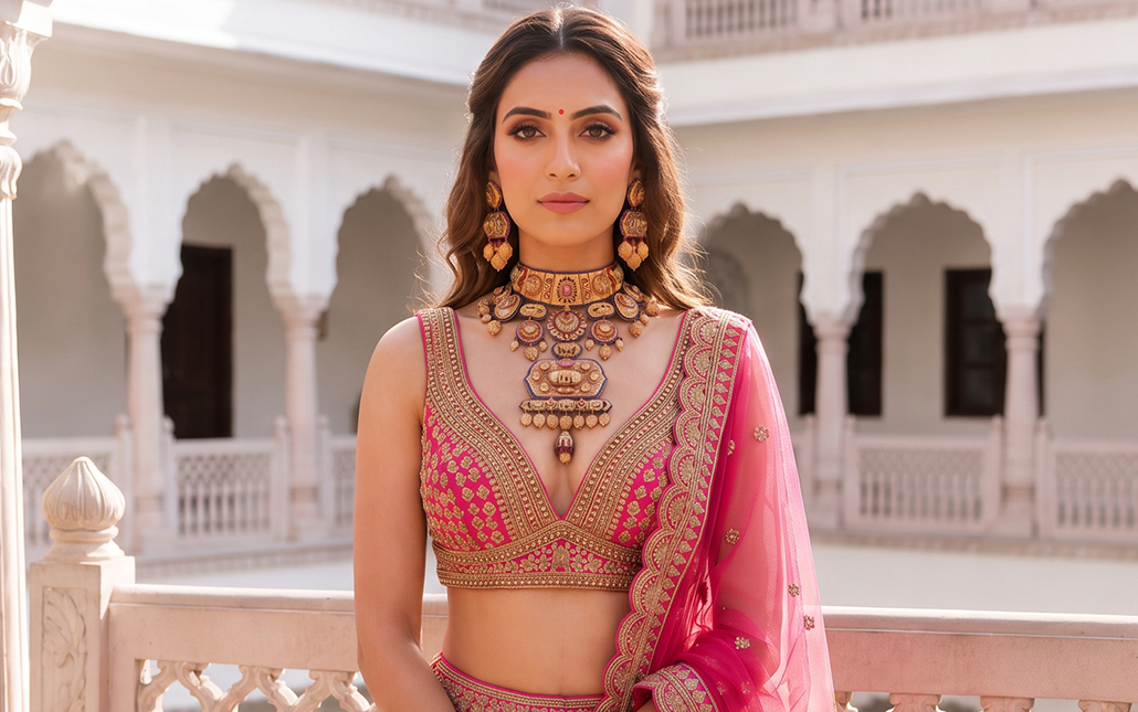 The Top 5 Antique Studded Gold Bridal Jewellery Designs That Capture the Splendour of Tradition 