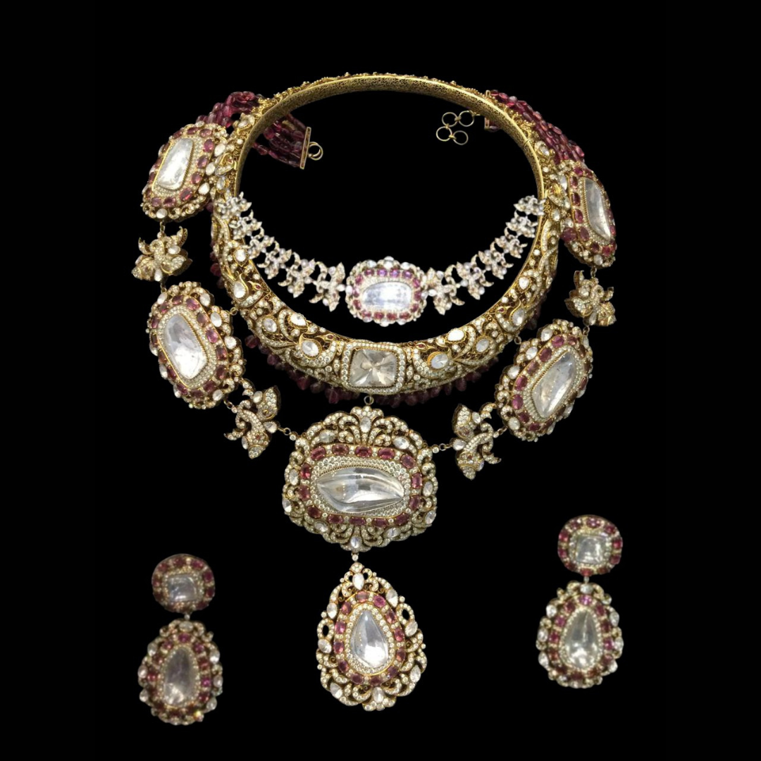 Mehta Emporium Jewellers Noor e Zewar bridal Polki jewellery set inspired by Mughal and Rajasthani craftsmanship. 