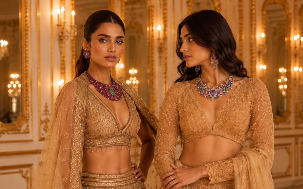 The Top 5 Precious Coloured Gemstone Bridal Jewellery Designs Making Colour the Heart of Bridal Style 
